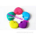 joyous festival promotion gift candy color cute loving heart shape silicone coin